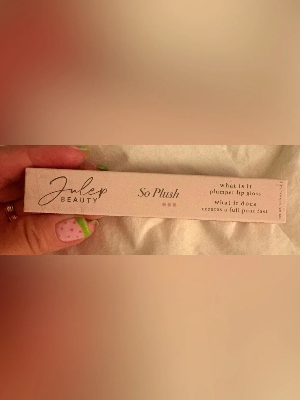 NIB Julep Beauty So Plush Plumper Lip Gloss Coffee First